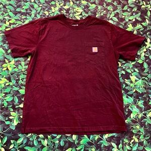 Large Burgundy Carhartt Relaxed Fit T-shirt